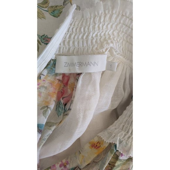 Zimmermann Zinnia Shirred Waist Long Dress - Picture 9 of 12